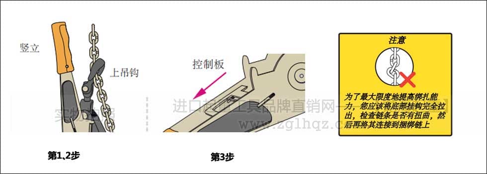 鏈條捆綁拉緊器如何拉緊？